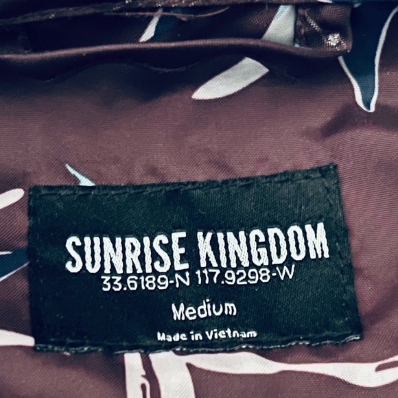 Sunrise Kingdom Waterproof Floral Hooded Windbreaker Jacket - Picture 3 of 4